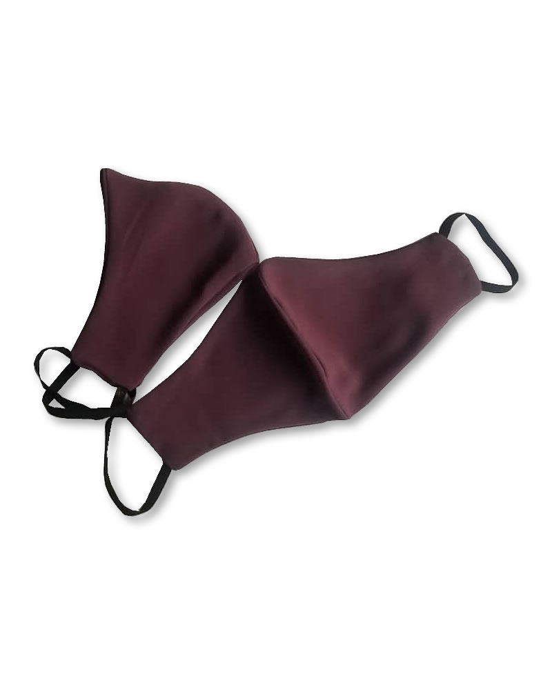 2-Pcs Double-Sided Protective Cotton Face Mask - Dark Onion