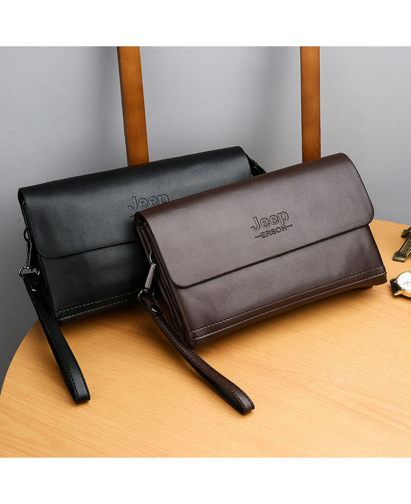 Men's Luxury Fashion Wallet Leather Clutch Bag Purse