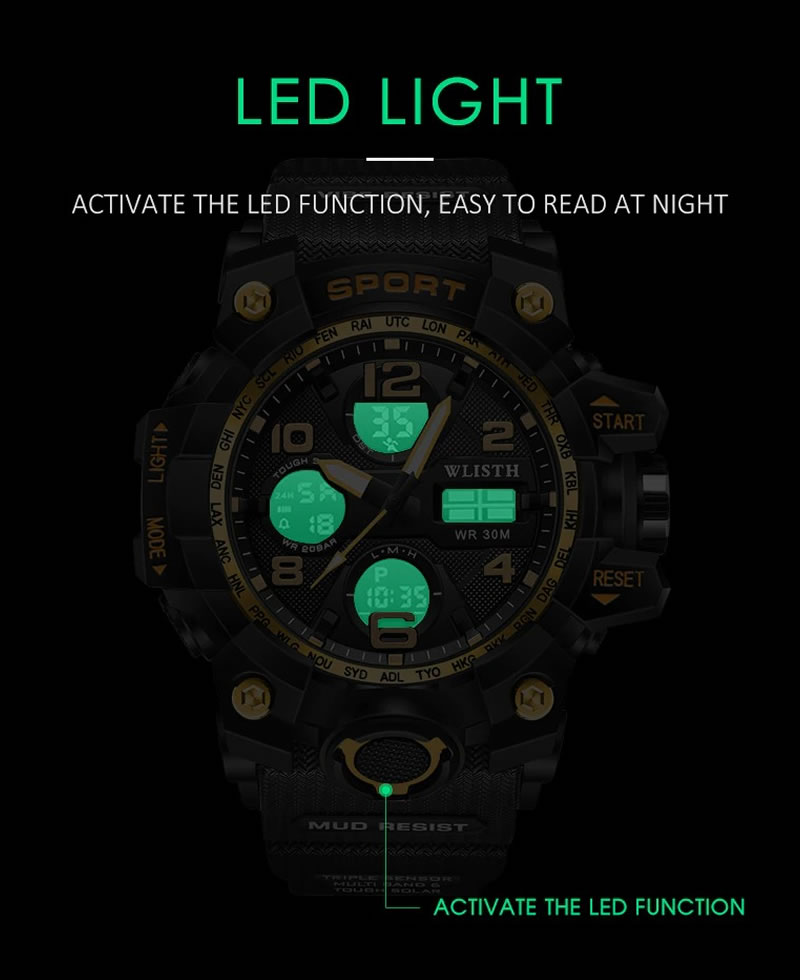 Wlisth Venom Waterproof Multi-Function Sports Watch
