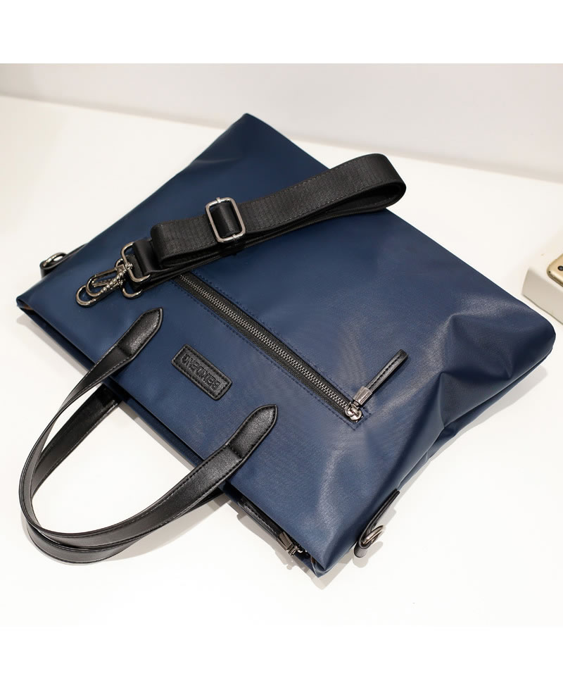 Oxford Casual Quality Waterproof Fabric Messenger Shoulder Handbag - Blue
