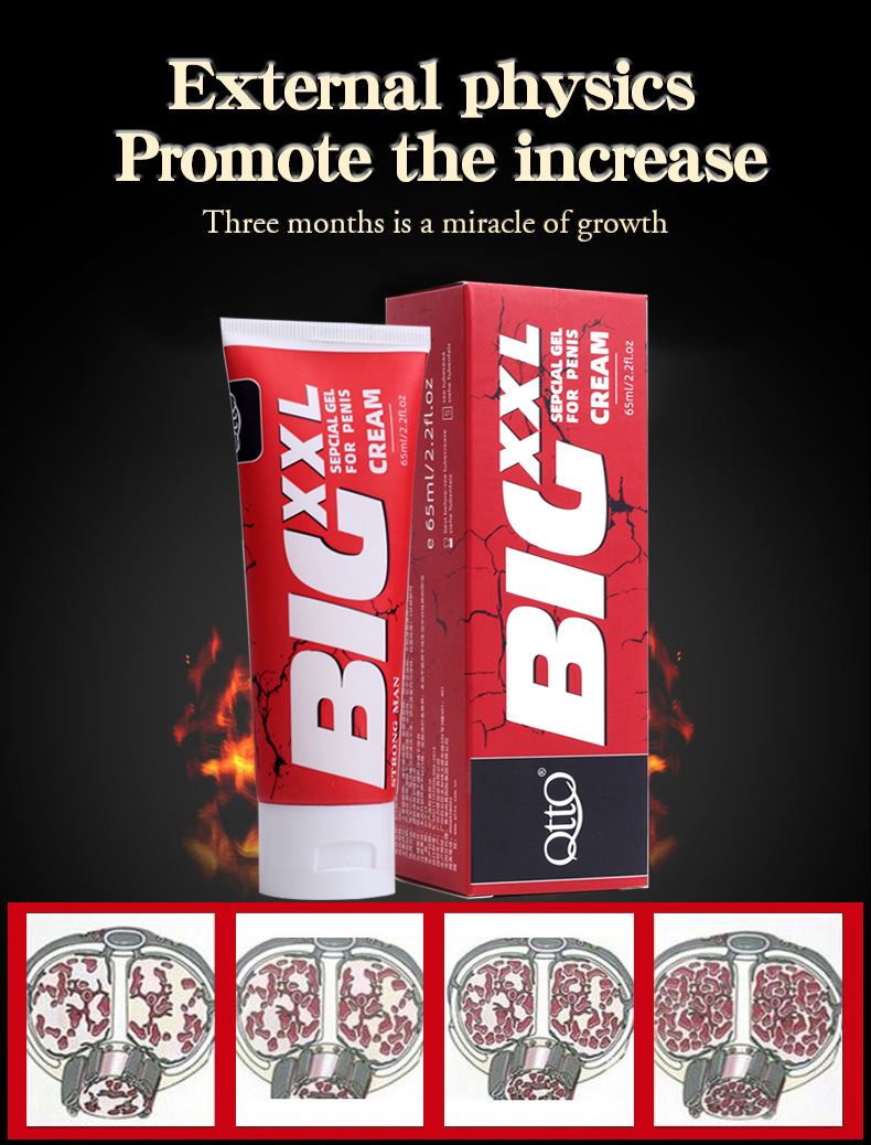 BIG XXL Power Special Cream For Men Stronger Male Massage Gel Thicken Pe*nis Enlargement 65ML - Red 