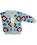 Baby Boys' Long Sleeve Round Collar Sweater Cardigan Age 3 - 12 Months
