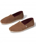 TOMS Classic Canvas Casual Slip-On Shoes - Brown