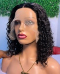 14-Inch Double Drawn Human Hair Wig With T Frontal