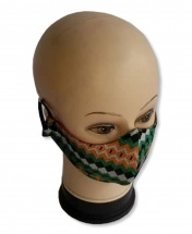 2-Pcs Multi Usage Anti-Dust Anti-Cold Cotton Protective Face Mask - Green