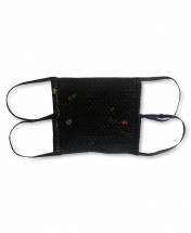 2-Pcs Double-Sided Protective Cotton Face Mask - Black Suede