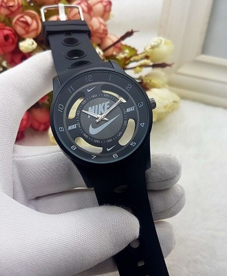 Silicon Band Sport Watch - Black