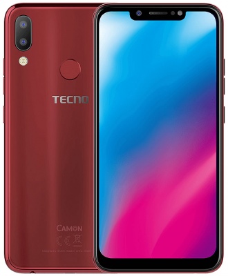 TECNO Camon 11 (6.2", 32GB + 3GB RAM, Bordeaux Red)