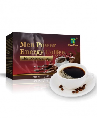 Men Power Energy Coffee with Tongkat Ali | Natural and Organic Coffee for Sexual Enhancement, Weak Erection and Premature Ejaculation