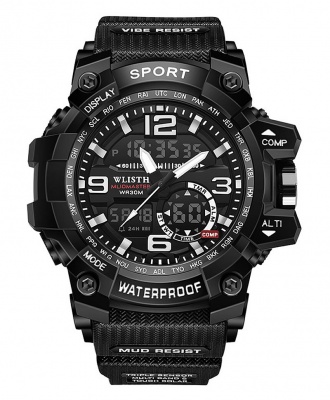 Wlisth Venom Waterproof Multi-Function Sports Watch - Black