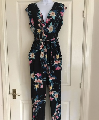 Wallis Floral Belted Jumpsuit
