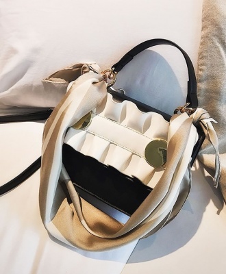 Women's Fashion Wild Messenger Shoulder Square Crossbody Sling Handbag - Black