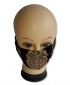 2-Pcs Multi Usage Anti-Dust Anti-Cold Cotton Protective Face Mask - Black Suede