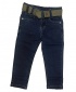 Baby Boys' Slim Straight Blue Grand Trousers Jeans with Belt Age 3 Months - 8 Years