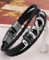 Men's Fashion X-Design Bracelet - Black