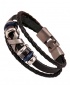 Men's Fashion X-Design Bracelet - Brown
