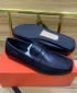 Clarks Men's Designer Leather Casual Penny Loafers Slip-On Moccasin Shoes - Black