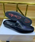 Clarks Men's Designer Leather Casual Penny Half Shoe Mules - Black