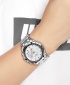 Wlisth 1853 Men's Waterproof Bracelet Silver Chain Watch - White Face