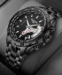 Wlisth 1853 Men's Waterproof Bracelet Silver Chain Watch - Black