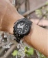 Wlisth 1853 Men's Waterproof Bracelet Silver Chain Watch - Black