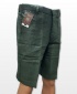 Conak Dark Green Linen Blend Summer Shorts