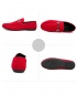 Men's Suede Mocassin Loafers Slip-On Casual Shoes - Red