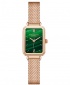 Wlisth London Small Case Women's Green Face Retro Milan Mesh Watch - Rose Gold