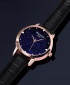 Wlisth Fashion Starry Sky Women's Waterproof Quartz Leather Watch - Black 