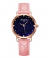 Wlisth Fashion Starry Sky Women's Waterproof Quartz Leather Watch - Pink