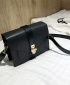 Women's New Wave Retro Fashion Shoulder Messenger Handbag - Black