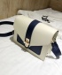 Women's New Wave Retro Fashion Shoulder Messenger Handbag - Blue