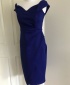 Debs Blue Wrap Pencil Dress
