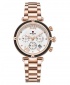Reward VIP Women Three Eyes Quartz Bracelet Wrist Watch - Rose Gold