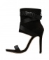 Women's Classy Thin High Heeled Roman Pumps Sandals - Black