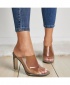 Women's Transparent Slide Heel