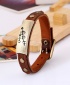 Love Men's Fashion Leather Bracelet - Brown