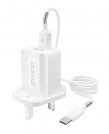 DUDAO 2.4A Dual USB Charger Set-A2UK - Micro USB Cable