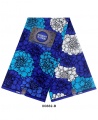 Rossberry Platinum Blue and Torquoise Flora Ankara Fabric - 6 Yards