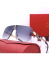 High Quality Square Rimless Sunglasses TZ44 - Blue